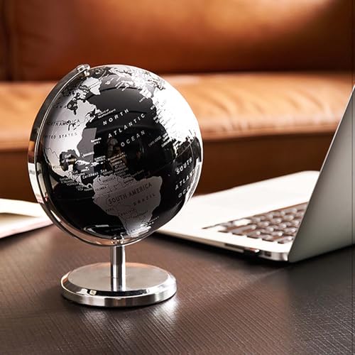 Globo Terrestre Musical Mapa Mundi Toca Musica Giratorio Enfeite Decoração Quarto Escritorio Mesa Sa