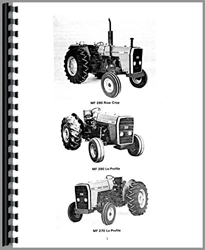 Operators Manual Massey Ferguson 270 290 Tractor      Plastic Comb