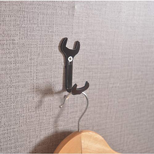 4pcs-Vintage-Wrench-Shape-Hooks-Black-Wall-Hooks-for-Bathroom-Kitchen-Home-or-Office-Use-for-Hanging-Clothes-Hats-Towels-Clothes-Keys-and-Other-Miscellaneous-Items 4pcs Vintage Wrench Shape Hooks Black Wall Hooks for Bathroom Kitchen Home or Office Use for Hanging Clothes Hats Towels Clothes Keys and Other Miscellaneous Items