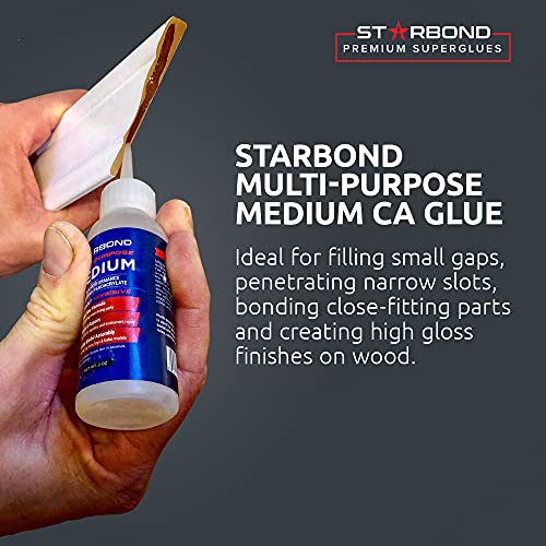 Starbond Em-150 Medium, Instant Premium Ca (Cyanoacrylate Adhesive) - Super Glue (For Woodturning, Pen Turning, Hobby, Lapidary, Acrylic Nails) (2 Ounce) #TOP3