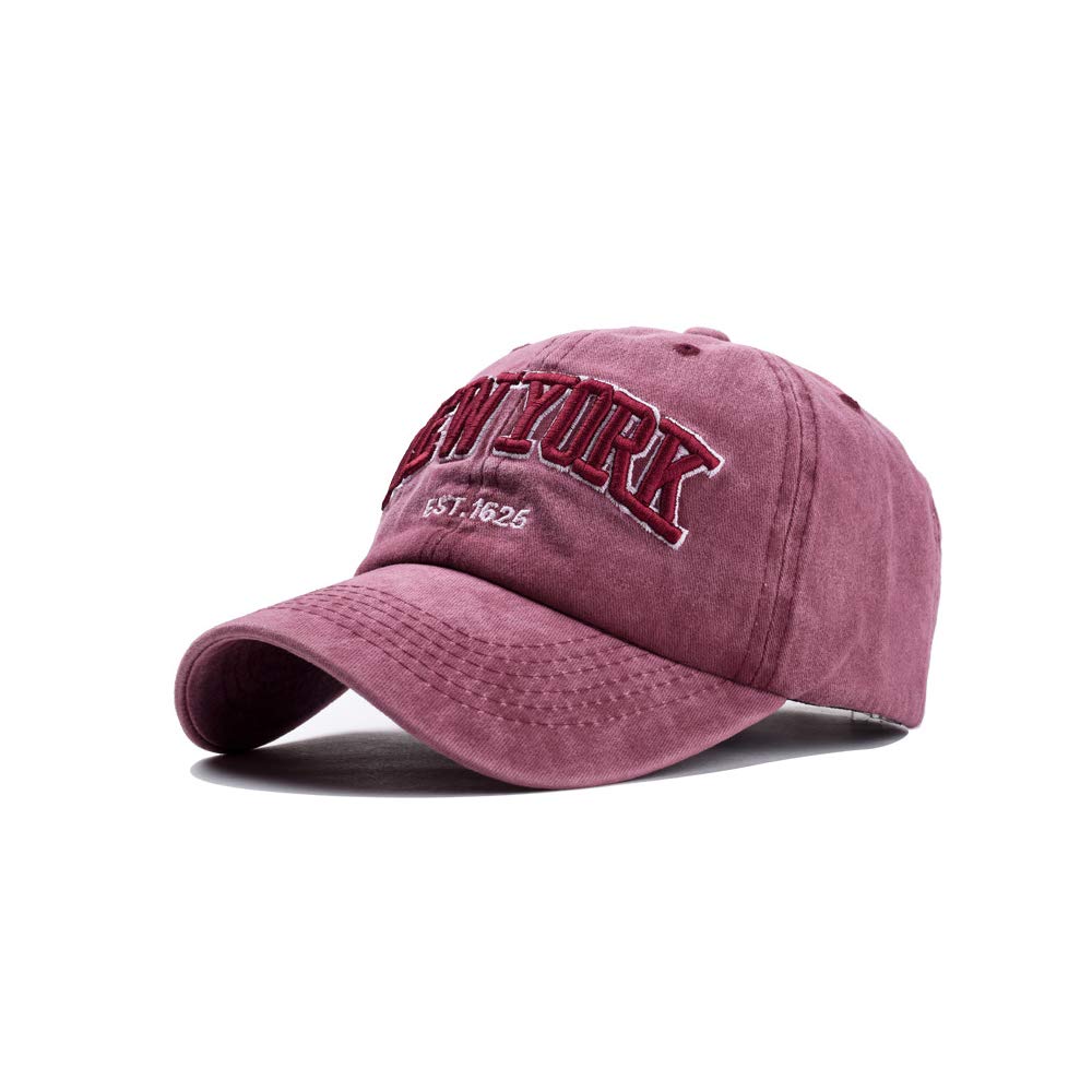 CheChury Vintage Gorra de béisbol Bordado New York Snapback Ajustable Unisex
