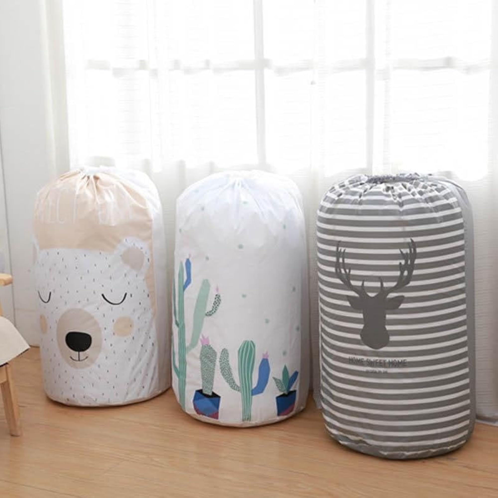 Compact and Versatile Round Storage Bag, Multi Color