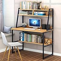 パソコンキャビネット 幅89.5cm Amazon | キャビネットと本棚付きコンピューターデスク、収納