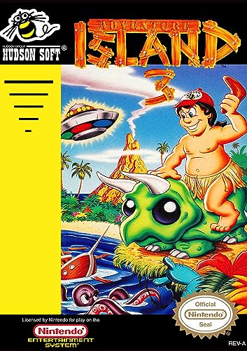 Ya en mundofriki.es: Pixel DemonMG Retro NES Posters Gaming Super Nintendo Adventure Island 3 Póster A3