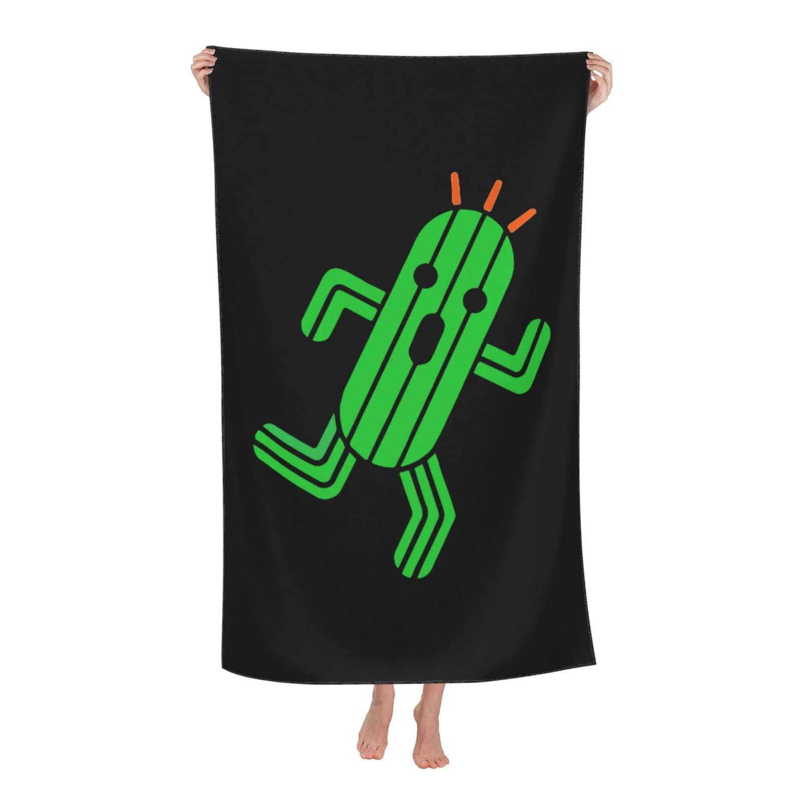 LSRCPD Beach Towels Cactuar Gym Yoga Bath Sports For Men Women 80X130Cm