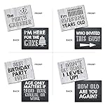 Birthday Photo Booth Props - 20 Designs, 8x10, Double Sided, Funny Adult Birthday Photo Booth Props, 30th 40th 50th 60th 70th 80th 90th Birthday Prop Signs - Image 2