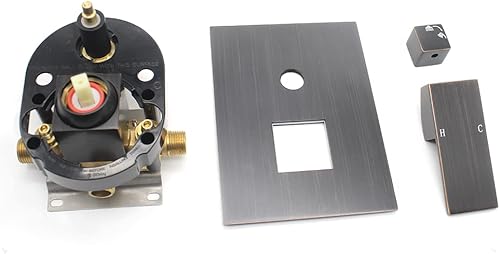 Miniatura 21 de Válvula de desviación de ducha de salida de latón macizo de 3 vías Mezclador de control de flujo Mezclador Válvula de ducha áspera Moderna oculta