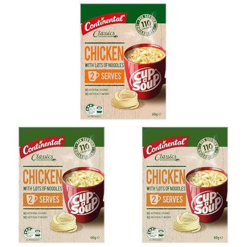 CONTINENTAL Cup-A-Soup | Chicken With Lots Of Noodles, 6 pack, 60g