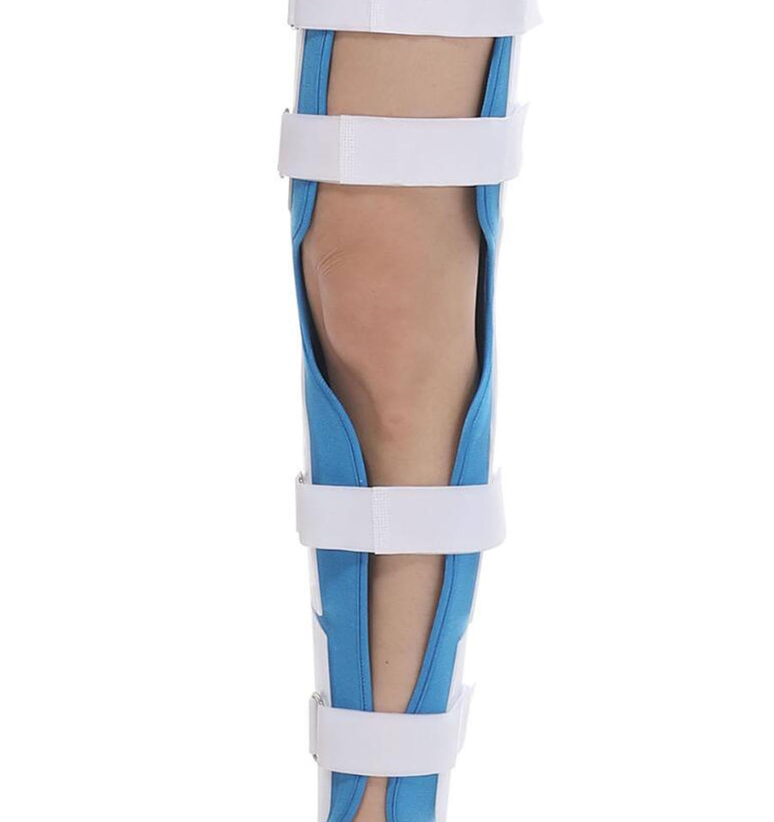 Stecca per Ginocchio Unisex, Immobilizzatore per Ginocchio con Fodera Morbida per Uomo Donna, Ginocchiera Post Operatoria Regolabile per Recupero ACL, PCL, McL, Strappo e Frattura,L(170-180cm)
