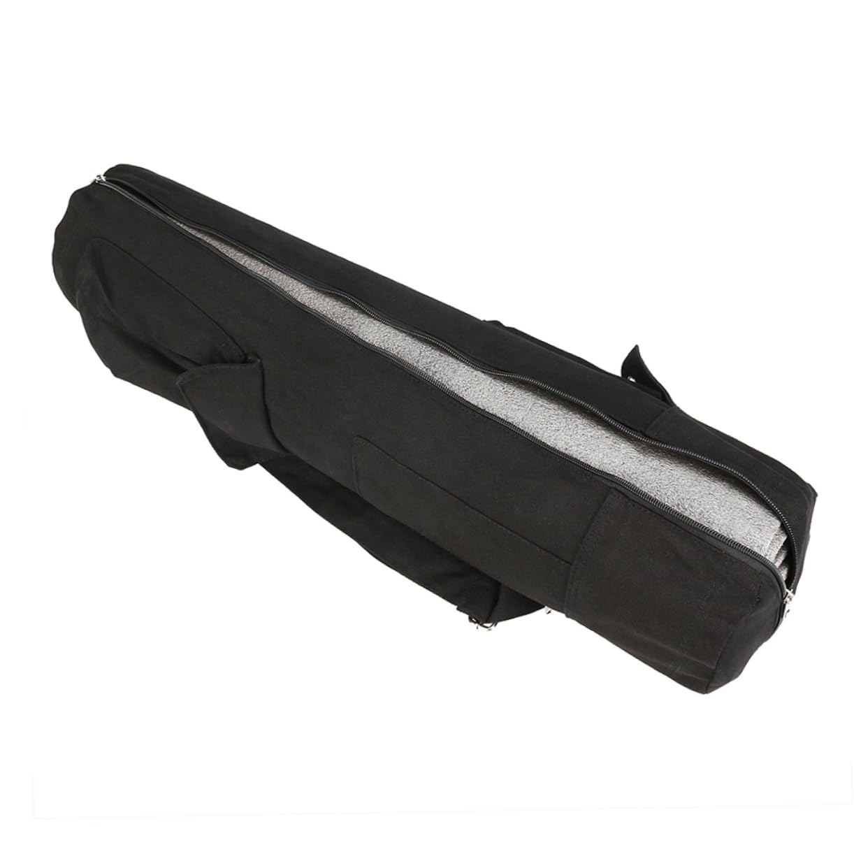 WOONEKY Bolsa de Almacenamiento para de Yoga Multifuncional con Capacidad Grande y Correa Bolsa Respirable para Ejercicio y Fitness Negro
