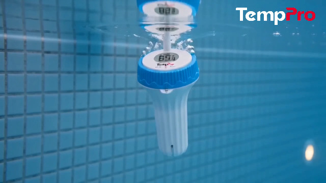 Image of TempPro Waterproof Wireless Pool Thermometer Easy Read, Digital Pool Thermometer Floating for Swimming Pool, Hot Tub, Cold Plunge, Pond, Upgraded IPX8 Water Temperature Monitor (Previously ThermoPro)