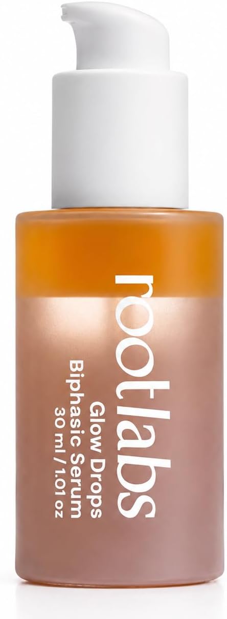 Glow Drops Biphasic Serum for Glowing Skin | Hydrating Lightweight Face Serum with Dewy Finish | Non Sticky Glow Serum for Radiant & Glass Skin Look | Daily Face Serum for Women & Men 30ml