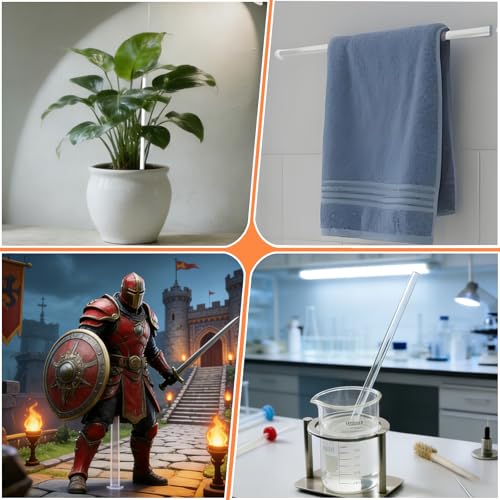 Tarqite 12 Stück Acryl Rundstab, 30cm x 3mm Transparent Kunststoffstangen, Runde Acrylstab, Kunststoffstäbe, Plastikstab für Basteln, Modellbau, Kunsthandwerk, Süßigkeiten, Garten Deko