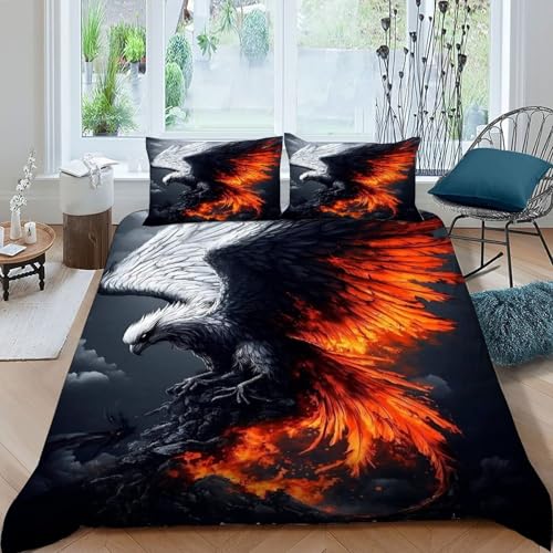 Linge de lit microfibre avec housse de couette double 200x200 animal thématique