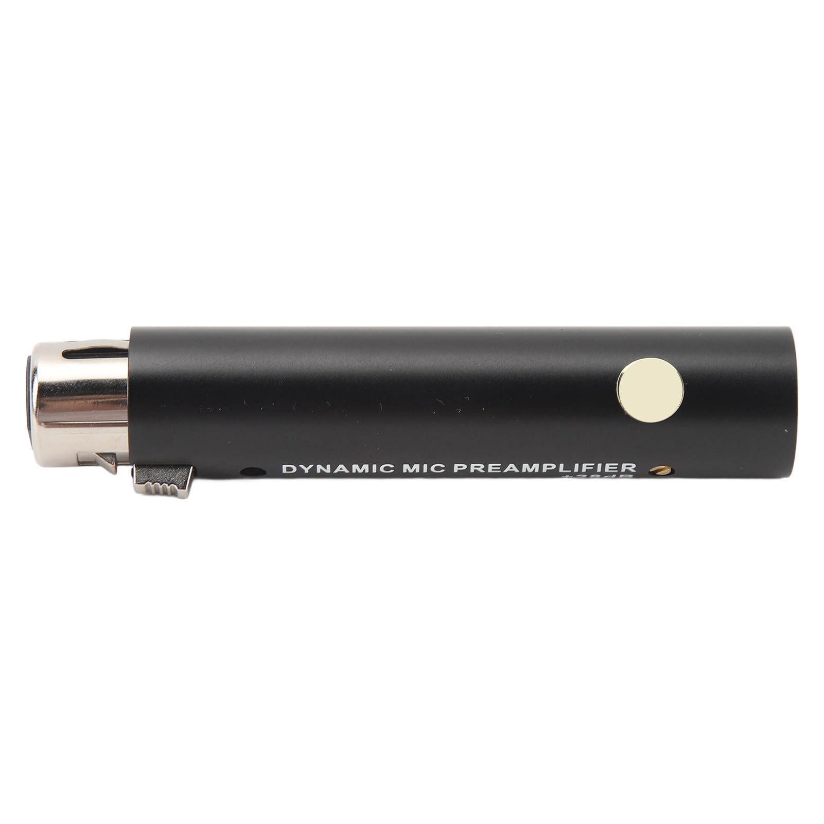 Preamplificador de micrófono en línea, amplificador de micrófono portátil para micrófonos dinámicos, hasta +28dB, ganancia de preamplificador de micrófono para estudio, podcasts