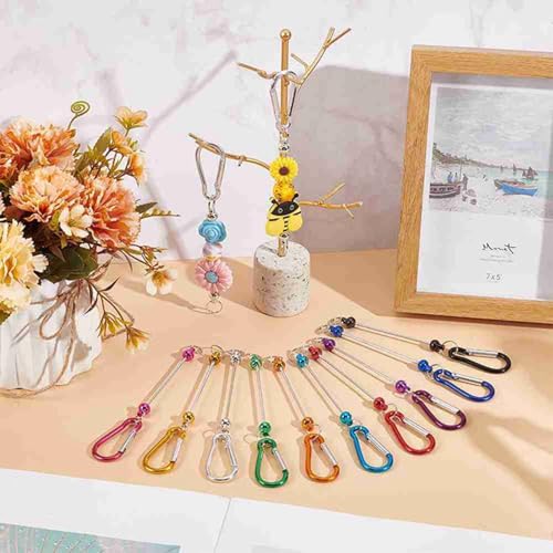 Barras de metal para cuentas de colores: 40 piezas para hacer joyas y colgantes 5