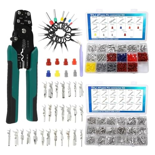 812Pcs Pin Connector Kit with Crimping Pliers - Terminal Pin 1/1.5/1.8/2/2.2/2.3/2.8/3.5mm Non-Insulated Plug Removal Male & Female Wire Pins - Automotive Car Electrical