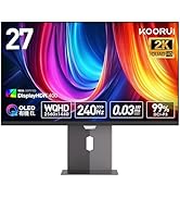 Amazon.co.jp: KOORUI ゲーミングモニター 27インチ QD-有機EL WQHD