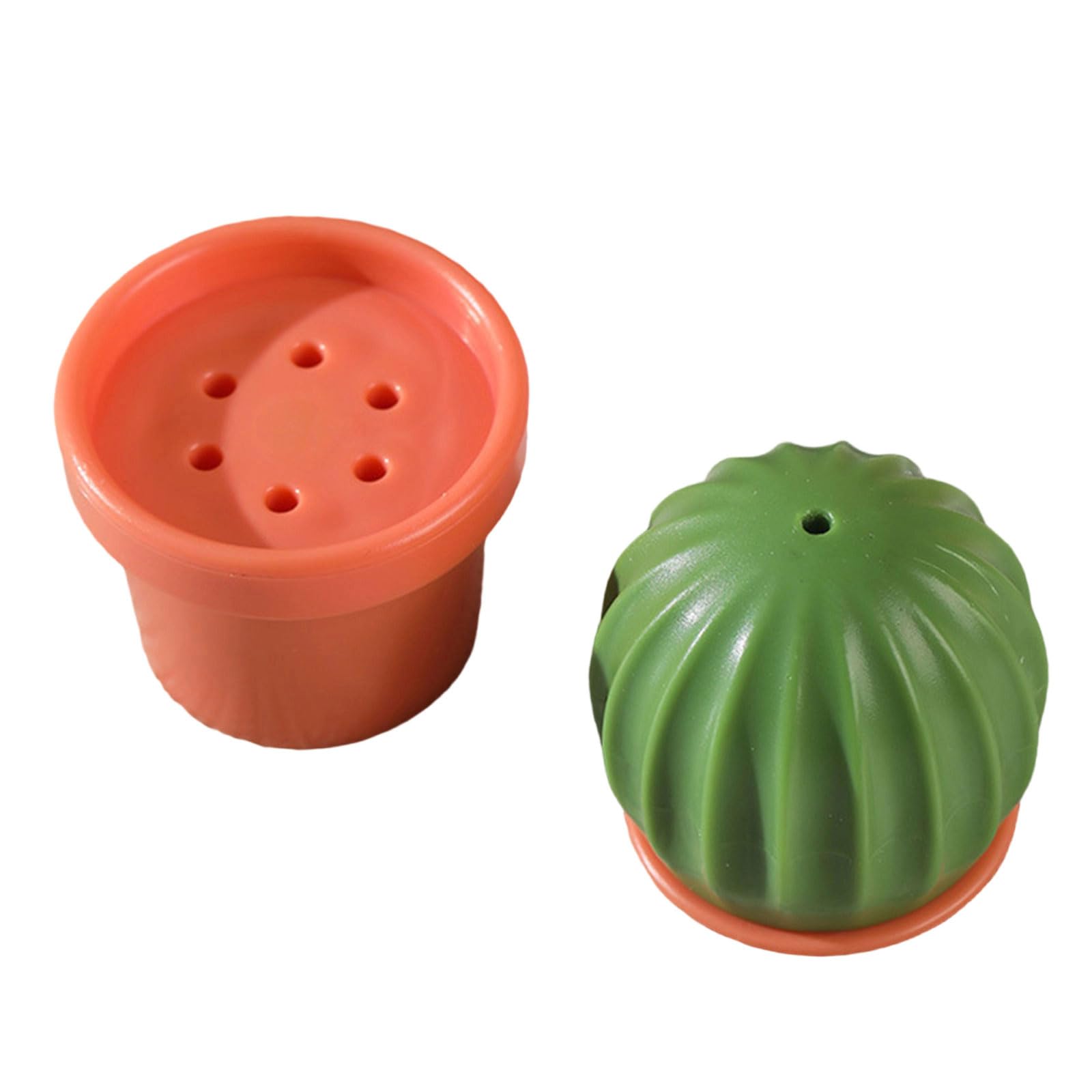 Kaeltsyn Practical Cactus Shaped Seasoning Dispenser with Detachable Parts Condiment Jar Practical Kitchen Cooking Tool Euphorbia Seasoning Bottle