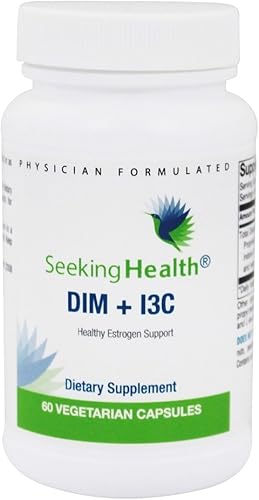 Miniatura 2 de Seeking Health DIM e I3C - Apoya el metabolismo hepático saludable de estrógeno - Fórmula con DIM e I3C para apoyar una respuesta celular saludable