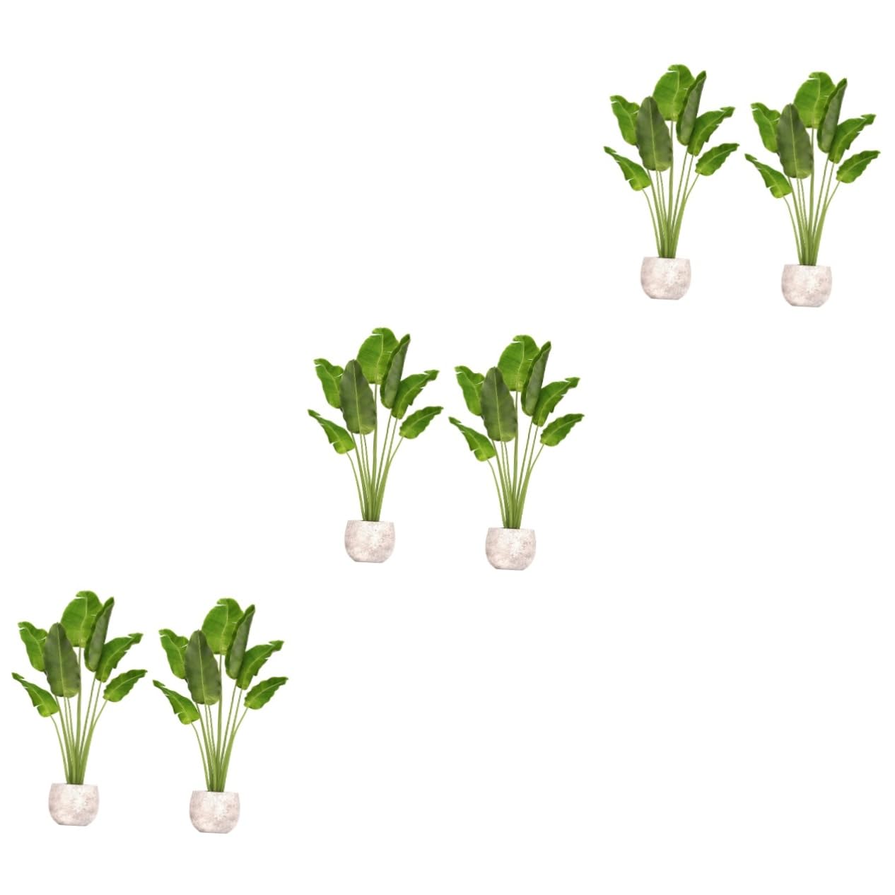 Stickers muraux plantes vertes NUOBESTY lot de 3 ensembles de 2 pièces pour décoration de chambre