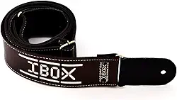 Correias P/INSTR.CORDAS C/PONTEIRAS COURO DUPLO- LINHA SUPREME (Marrom Bordado)