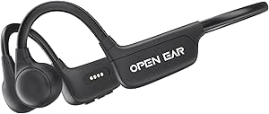 Bone Conduction Headphones, Open Ear Earbuds Bluetooth 5.3, Magnetic Charging, Wireless Conducting Headset with Mic, Waterproof Sweatproof Inductivv Earphones for Running, Cycling, Driving and Sports