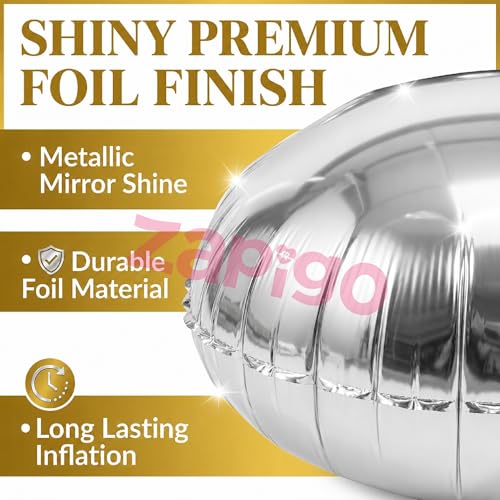 Image of Balloonistics Silver 40-Inch Foil Number 30 Balloon - Fill with Helium or Air for 30th Birthday, Anniversary Party Decoration, Photo Booth Backdrop, Cake Table Decor