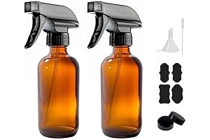 8 oz Amber Glass Spray Bottles - Refilling Empty Bottles Made for...