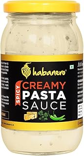 Creamy White Sauce for Pasta and Pizza l Original Cheesy Pizza Pasta Sauce l 100% Vegetarian Natural Ingredients with Cheese l Ready to Eat | Ready to Cook | Add as Pizza Sauce to Pizza Base | Enjoy with Penne, Spaghetti, Fusilli, Macaroni, Hakka Noodles, Rice Noodles or Whole Wheat Pasta | Garnish with Mozzarella Cheese or Amul Cream Cheese with Garlic Powder l 350G
