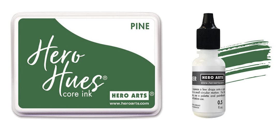 Hero Arts SB668 Pine Core Ink Pad and Inker Bundle