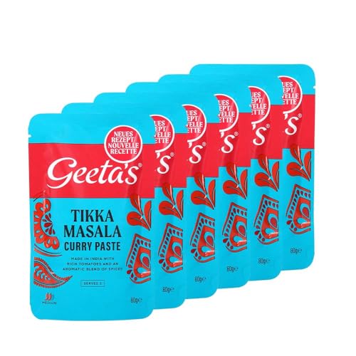 Geeta's Pasta De Curry - Tikka (80g) (Paquete de 6)