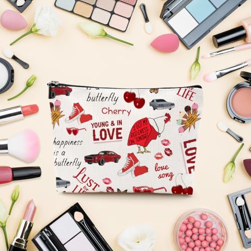 LONGXIN Singer Album Makeup Bag Cosmetic Bag Gifts for Lana Fans Music Lovers Girls Women Singer Concert Merch4