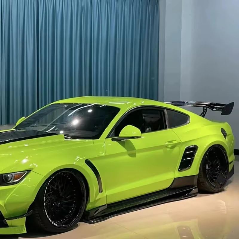 Spoilers Arrière Voiture Pour Ford Pour Mustang Spoiler 2011 2013 2014 2015 2016 2018 Gt Aile Arrière Voiture Diffuseur Tunning Accessoires Fiber Carbone Spoiler Highland Aileron Voiture(ABS Carbon Lo