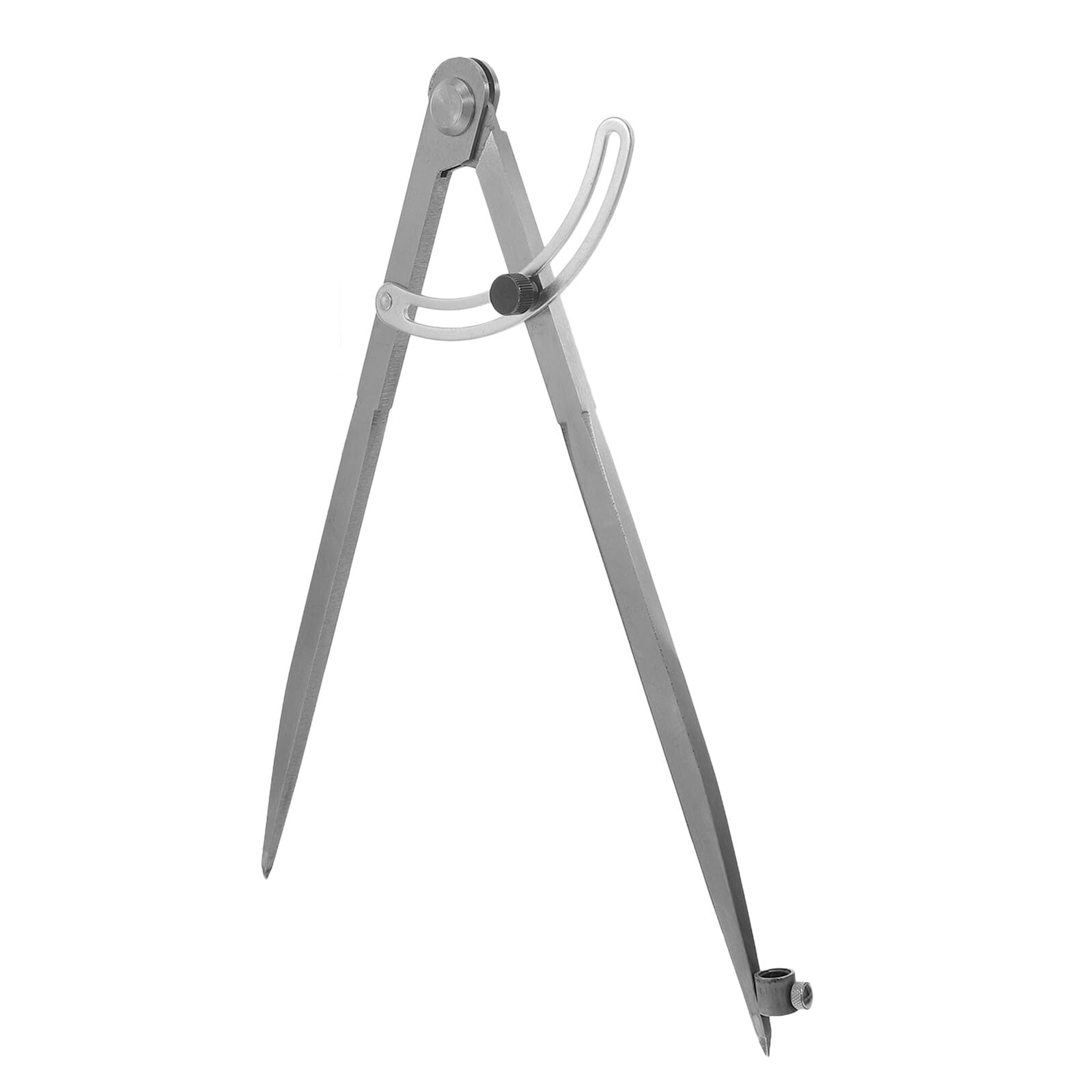 Compasso per Tracciare da Falegname Strumento Geometrico con Portamatite e Divisore ad Alette per Marcare Cerchi Fino di Raggio Compatibile con Matite Standard per Lavorazione