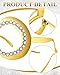 Frienda 9 Pairs 50th Birthday Glasses with Rhinestones Costume Sunglasses Novelty Eyewear Celebration Decoration(Gold)