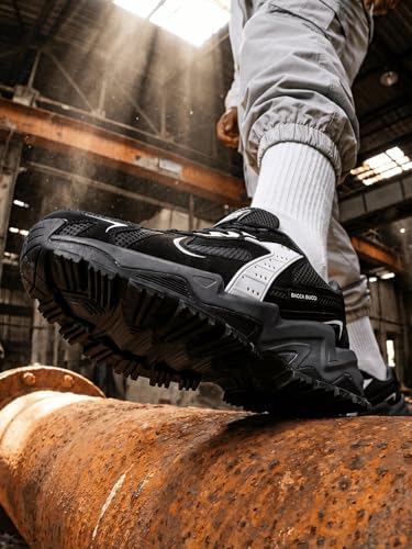 Image of Bacca Bucci HYPERMAX Men's Chunky Sneakers | Rugged Lifestyle Shoes with Mesh Upper, EVA Midsole & Heavy Grip Rubber Outsole | Streetwear, Walking & Everyday Wear