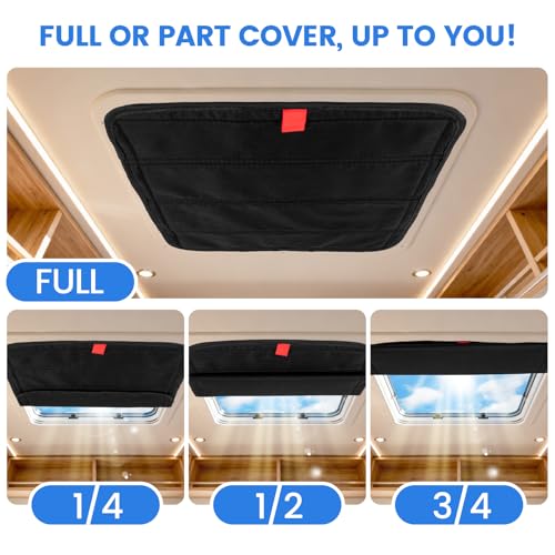 Image of funomo 2 Pcs RV Door Window Shade Cover - Magnetic RV Blackout Window Cover with UV Protection and Privacy Features 16 inch x 16 inch Foldable Magnet Design, Waterproof Fabric, Reflective Silver Coating