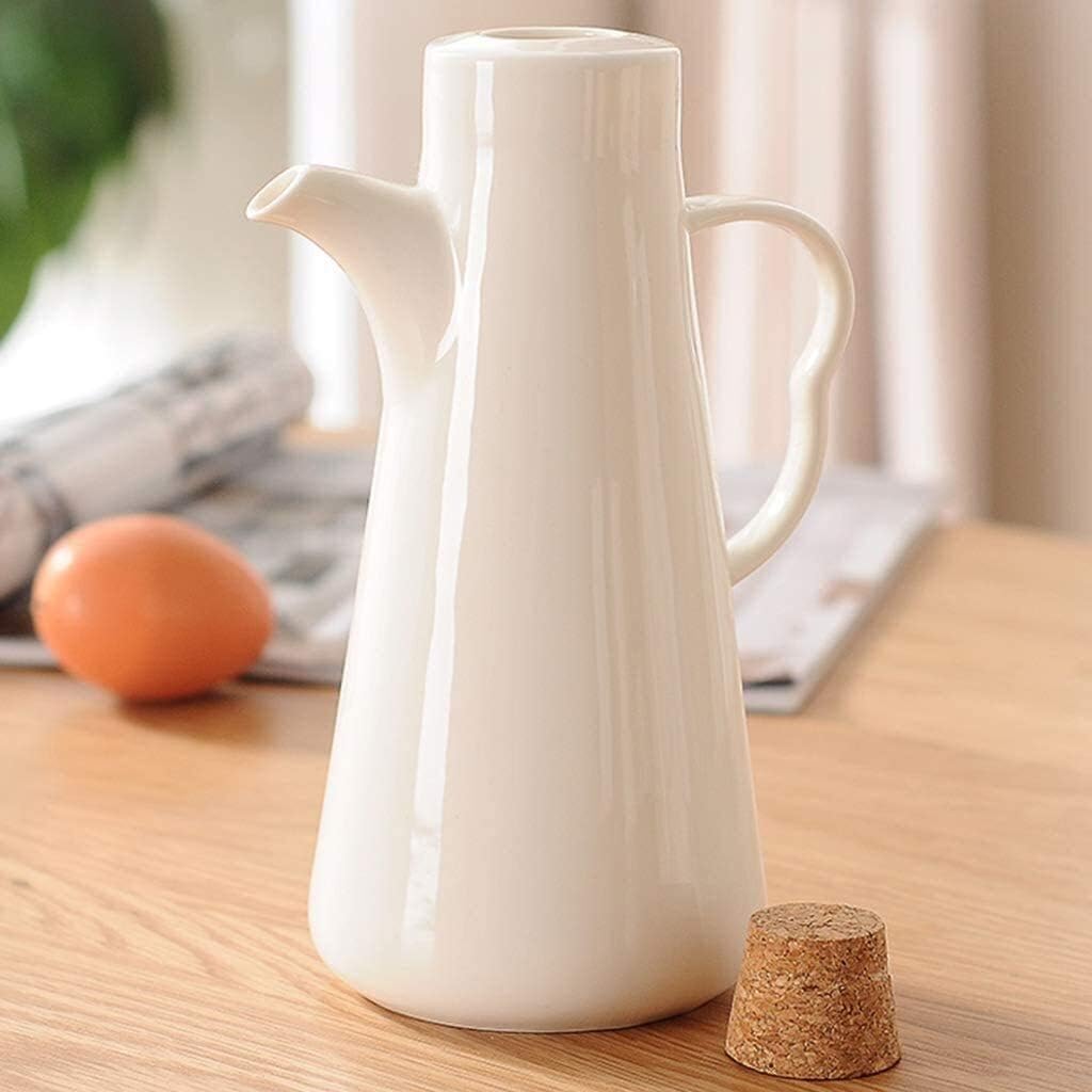 Vinegar Bottle Anti-Leakage 500ml Ceramics Dispenser Oil Bottle Ceramic Olive Oil/Soy Sauce/Vinegar Cruet Storage Can