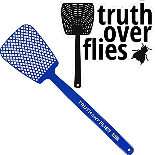 qqwe Verdad sobre Moscas Biden Harris Fly Swatter, Adhesivo de Vinilo Kamala Harris Pence Debate, ?2sets? Quieres la Verdad, no mientas, no más Moscas