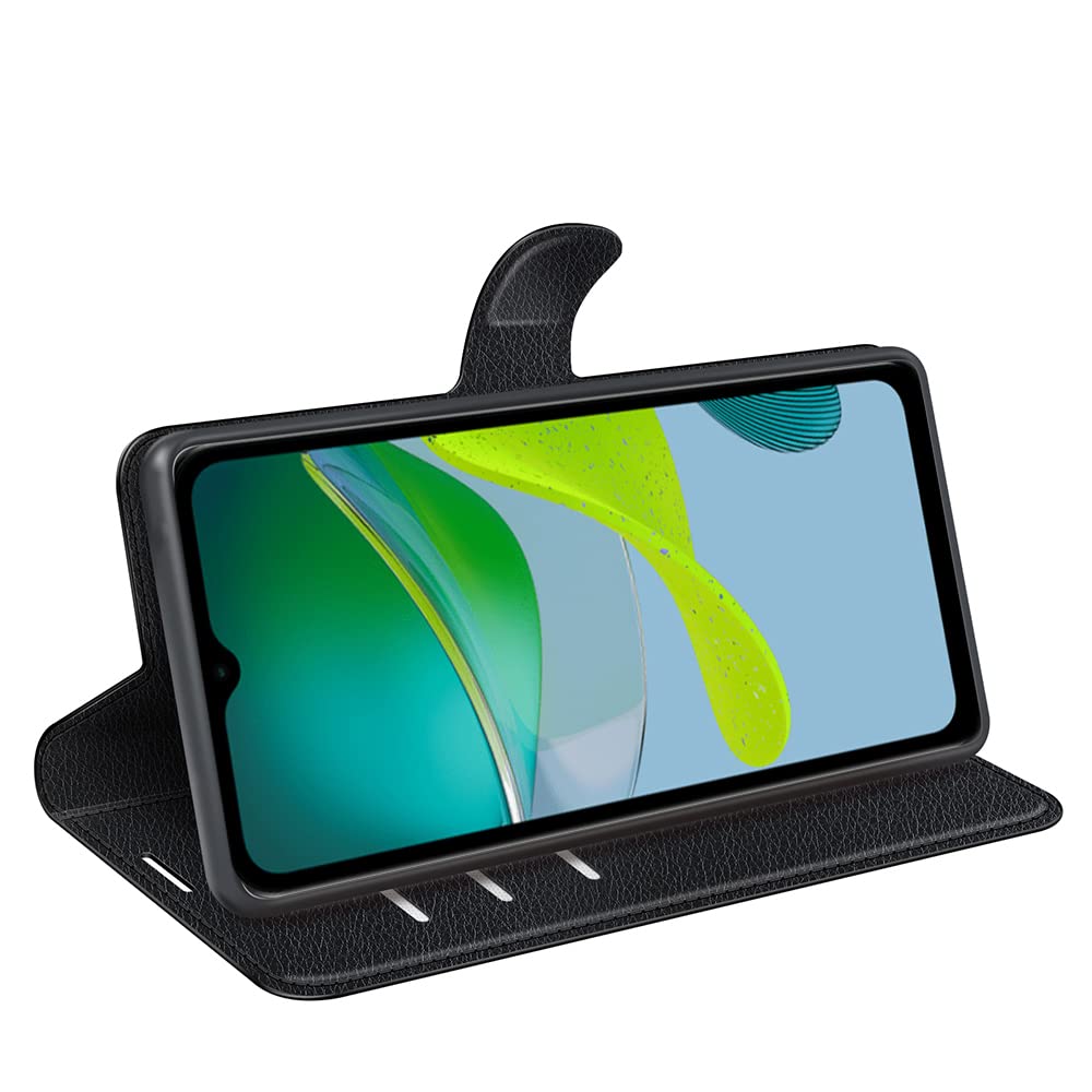 Salanheo Cover per Motorola Moto E13, Antiurto Flip Case Pelle