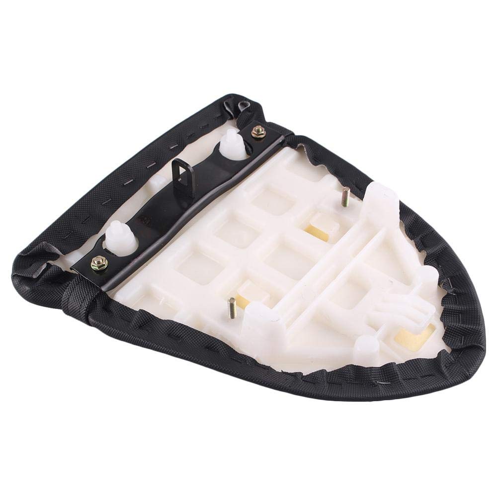 Sedile posteriore in pelle per moto adatto per Kawasaki Ninja ZX6R ZX-636 2005-2006 Ninja ZX10R 2006-2007 nero
