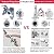 Vedouci USA 3x5 Nylon US Tangle Spinning Aluminum Pole & Double Adjustable Flagpole Bracket Outdoor, 6FT American Flag Kit