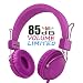 AILIHEN Wired Kids Headphones Volume Limited SharePort, Children Headphones Microphone Girls Boys Toddlers (Purple)