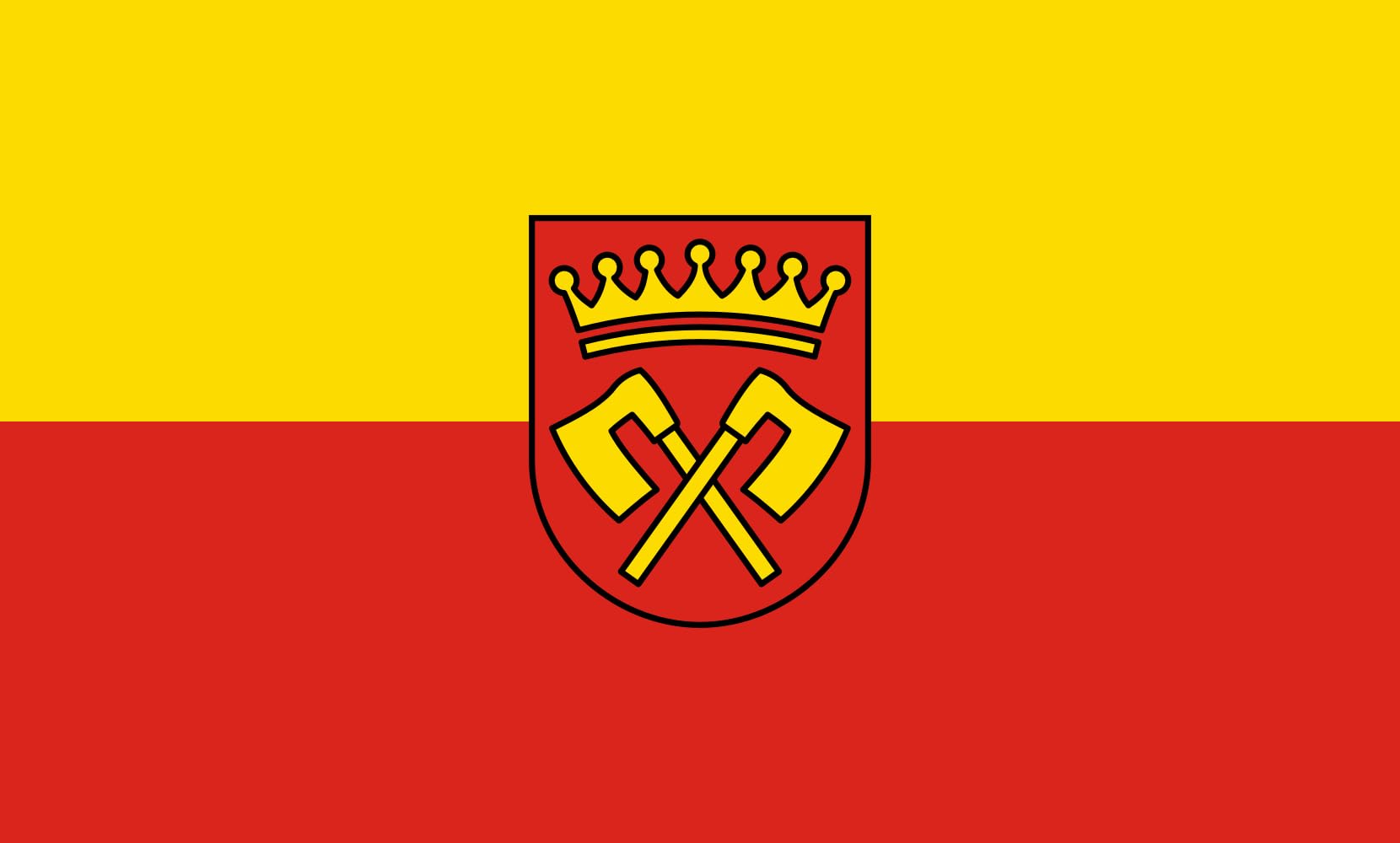 Drapeau Pfalzgrafenweiler 1.35m² format paysage grand format pour mât