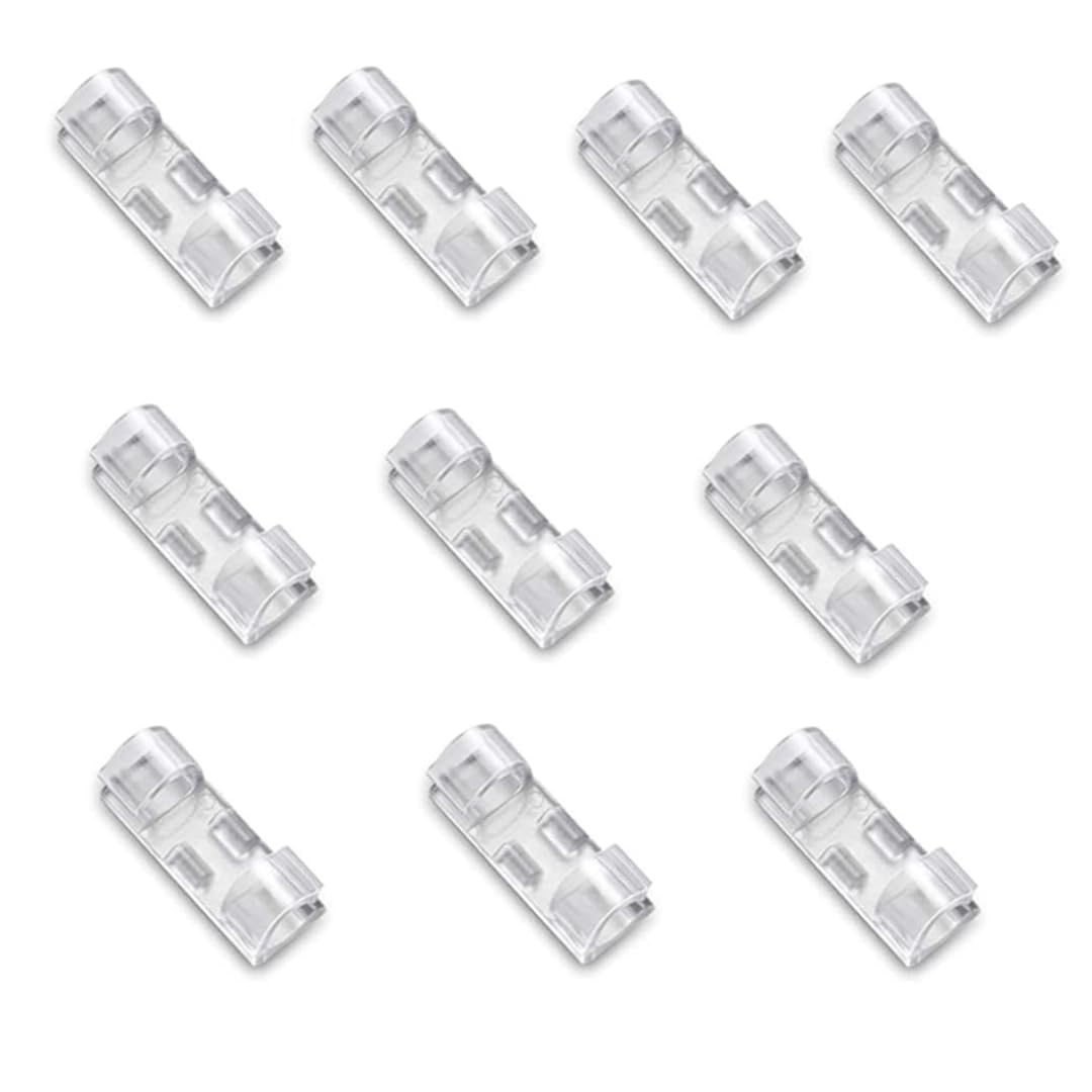 GRAB IT Transparent Cable Management Clips Desktop Wire Organizer Cord Hook with 3M Foam (20)