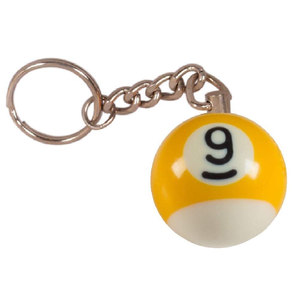 ABA Snooker Billiard Pool Ball Key Chains Ring For Snooker Lover, Multicoloured