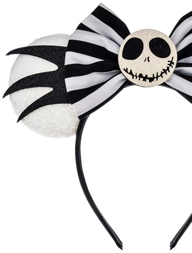 A Miaow Mouse Ears Headband Halloween Decoration Women Costume Black White