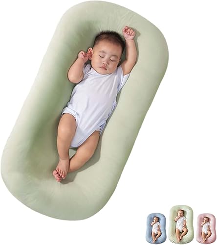 Almohada para tumbona de bebé para recién nacido de 0 a 12 meses, tumbona para bebé para dormir en la cama, suave y transpirable para niños y niñas