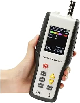 HT-9600 PM2.5 Detector Dust Particle Counter 0.3 1.5 PM10 Air Pollution Detector Particle Dust Meter 2.8in LCD Display Precise Sensors for Fast Detection